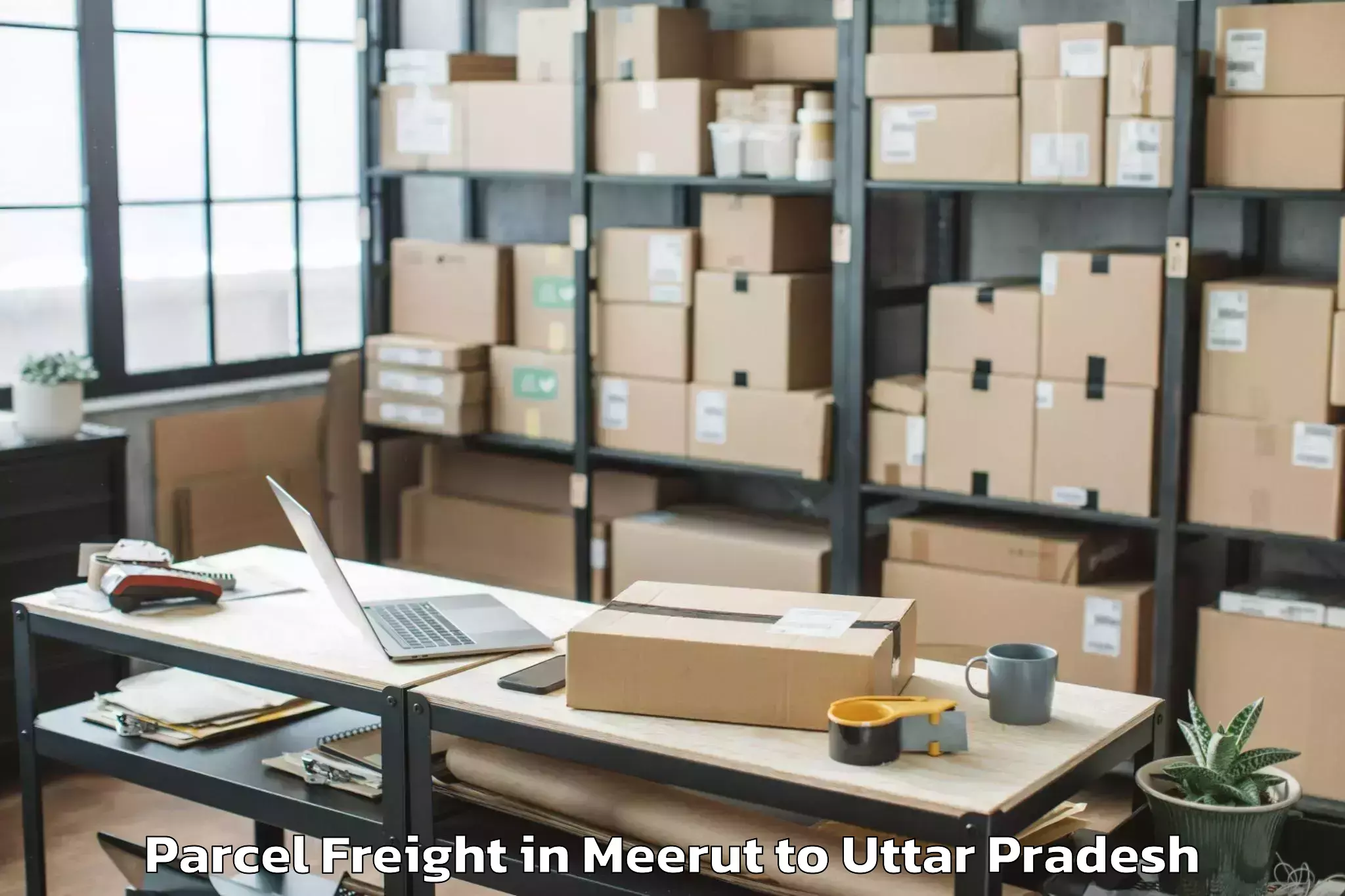 Leading Meerut to Mau Aimma Parcel Freight Provider